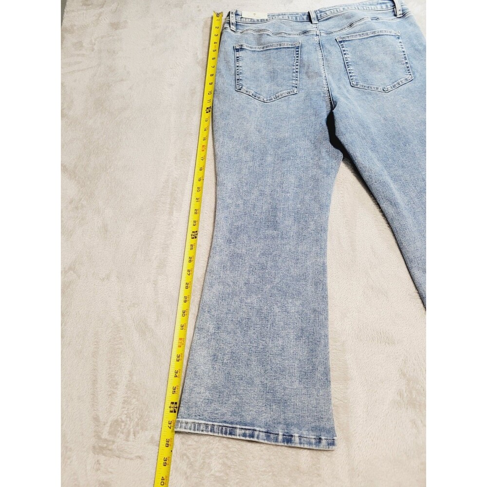NWT Tommy Bahama Womens Jeans Size 16 Indigo Palms Mid-Rise Mini Bootcut Blue - Picture 15 of 16